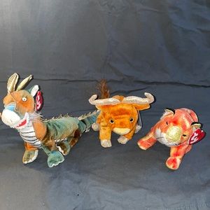 Beanie Baby Zodiac Trio